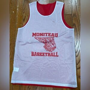 Moniteau Basketball Red and White Jersey